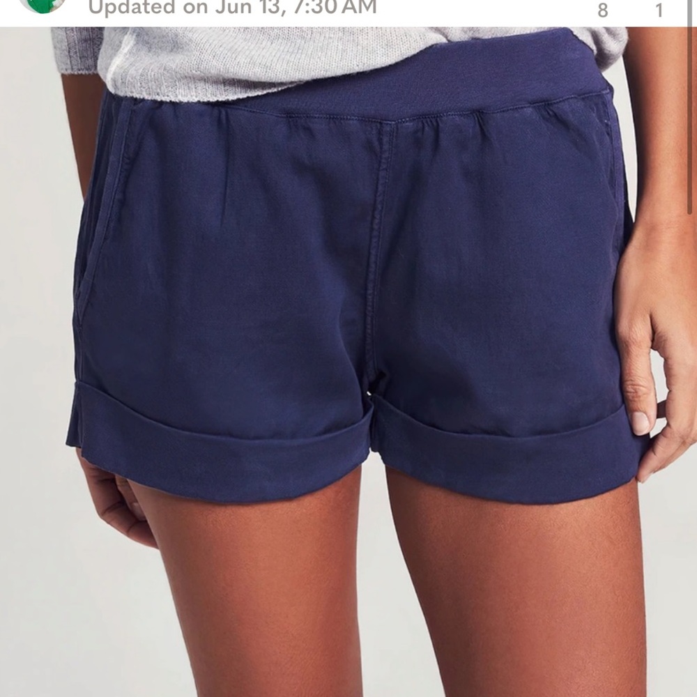 Faherity Cuffed Arlie Day linen tencel Shorts (lot bundle of 2) XS blue green - Picture 12 of 16